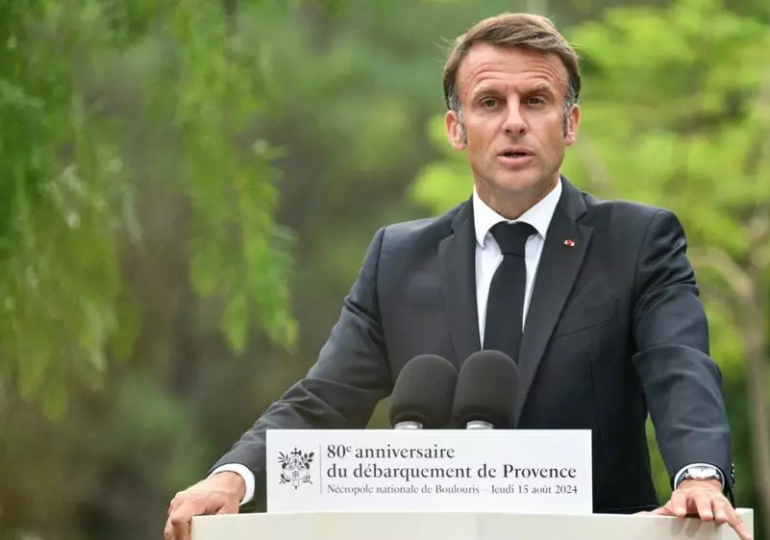 «Le souffle du 15 août nous anime et fait encore de nous un peuple irréductiblement libre» - Emmanuel Macron lors du discours pour les 80 ans du débarquement en Provence ce 15 août.