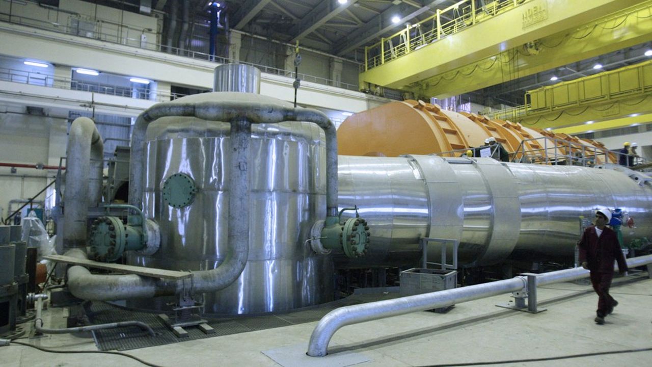La centrale nucléaire de Bushehr, à 1.200 km de Téhéran, est la seule installation nucléaire du pays à produire de l'électricité (HAMED MALEKPOUR/FARS NEWS AGENCY/AFP)