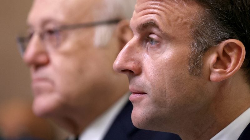 Faute de pouvoir mettre un terme aux combats, Emmanuel Macron s’est attaché à dénoncer les attaques du Hezbollah, soutenues par l’Iran, mais surtout l’offensive menée par Israël au Liban. ©Euractiv 