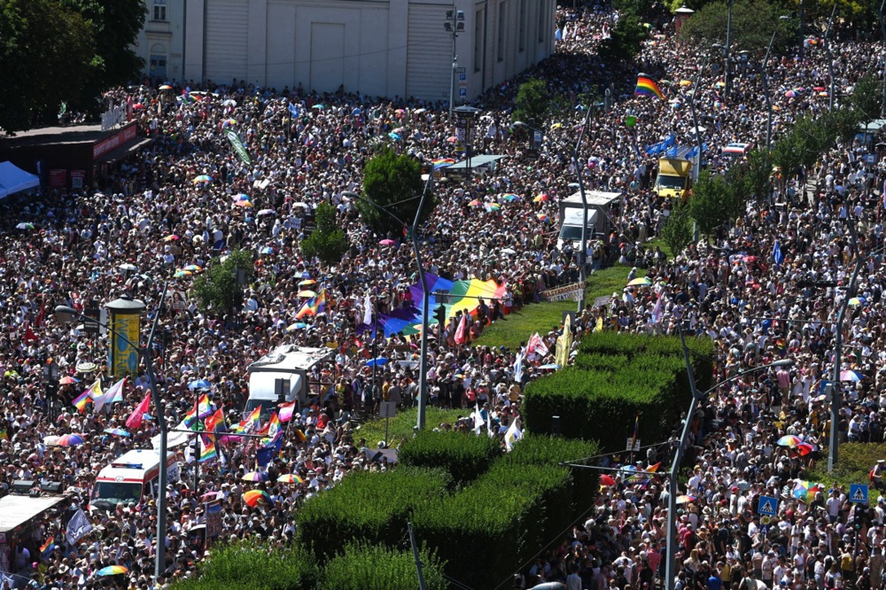 Pride de Budapest, en Hongrie, le 28 juin 2025. ©EPA/ZOLTAN BALOGH HUNGARY OUT