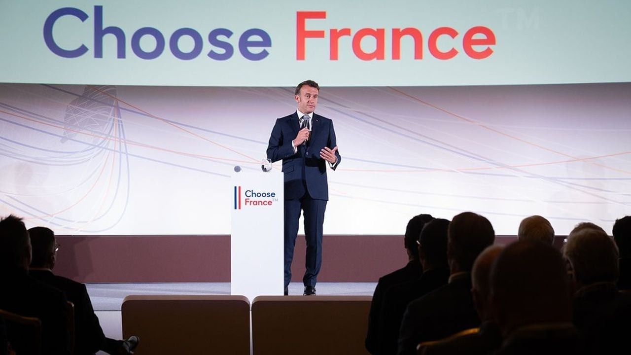 Emmanuel Macron au sommet ChooseFrance