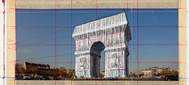 Christo se prépare à emballer l'Arc de Triomphe en 2020