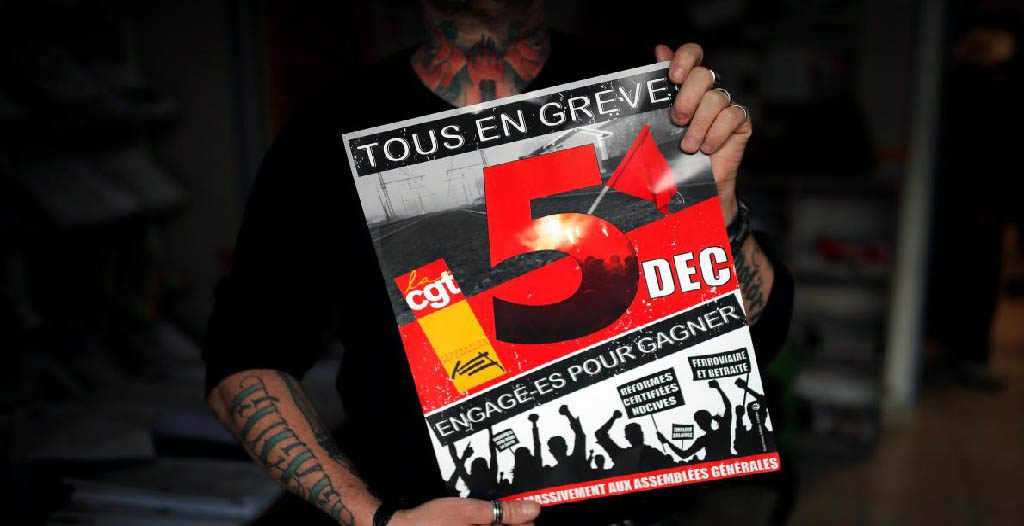 Greve contre la réforme des régimes de retraite en France