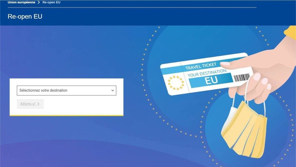 Re-open EU – L&rsquo;application pour circuler librement dans l&rsquo;espace Schengen
