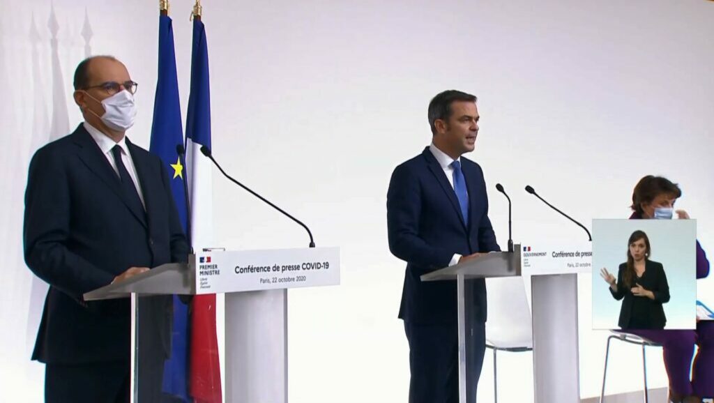 54 départements sous couvre-feux en France