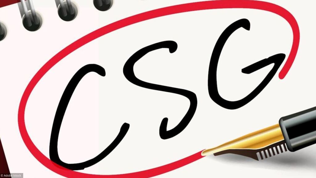 CSG : « Fin de non-recevoir »