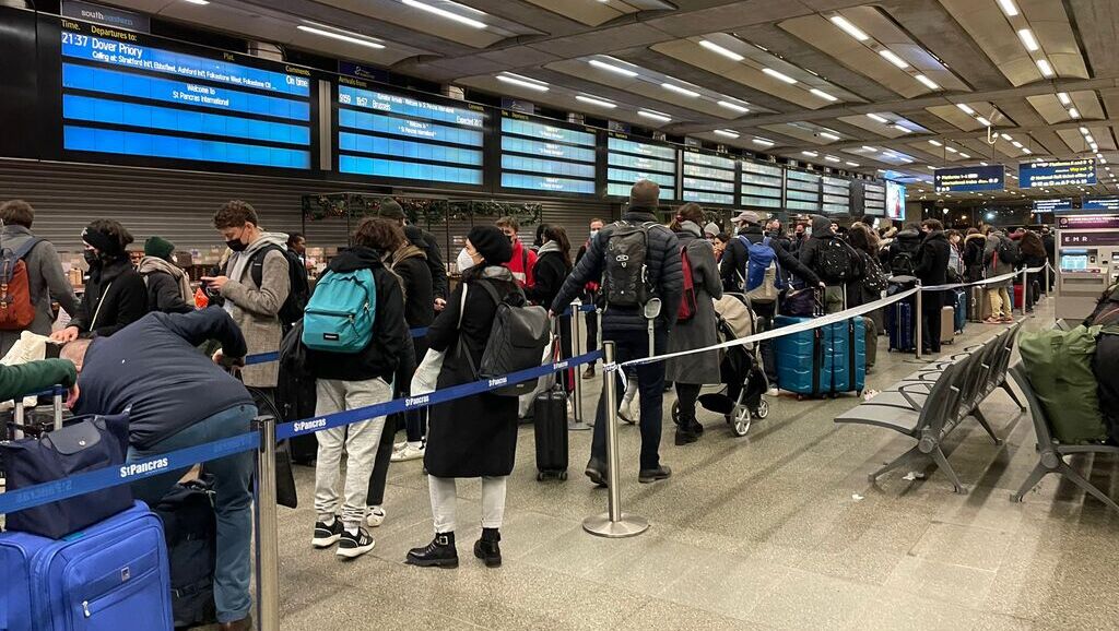 Vent de panique à St Pancras pour les retours en France