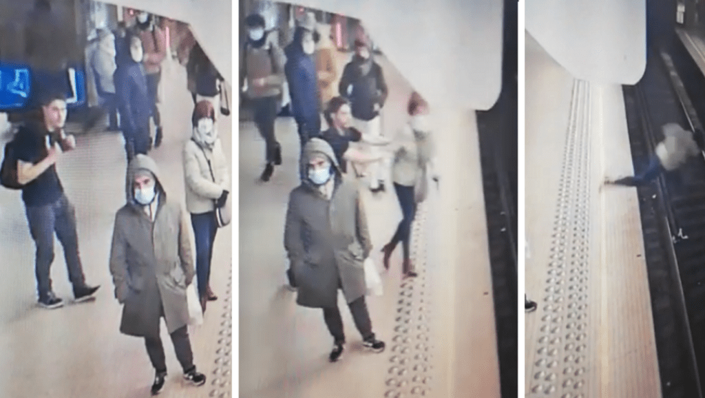 Un jeune Français pousse une Belge sur les rails du métro à Bruxelles