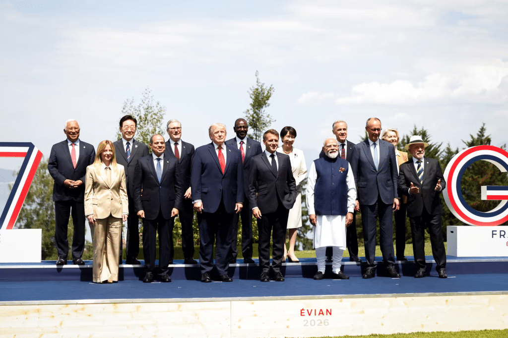 Photo chefs d'Etats et de gouvernements pr&eacute;sents au G7 &agrave; Evian en France en 2026 &copy;AFP