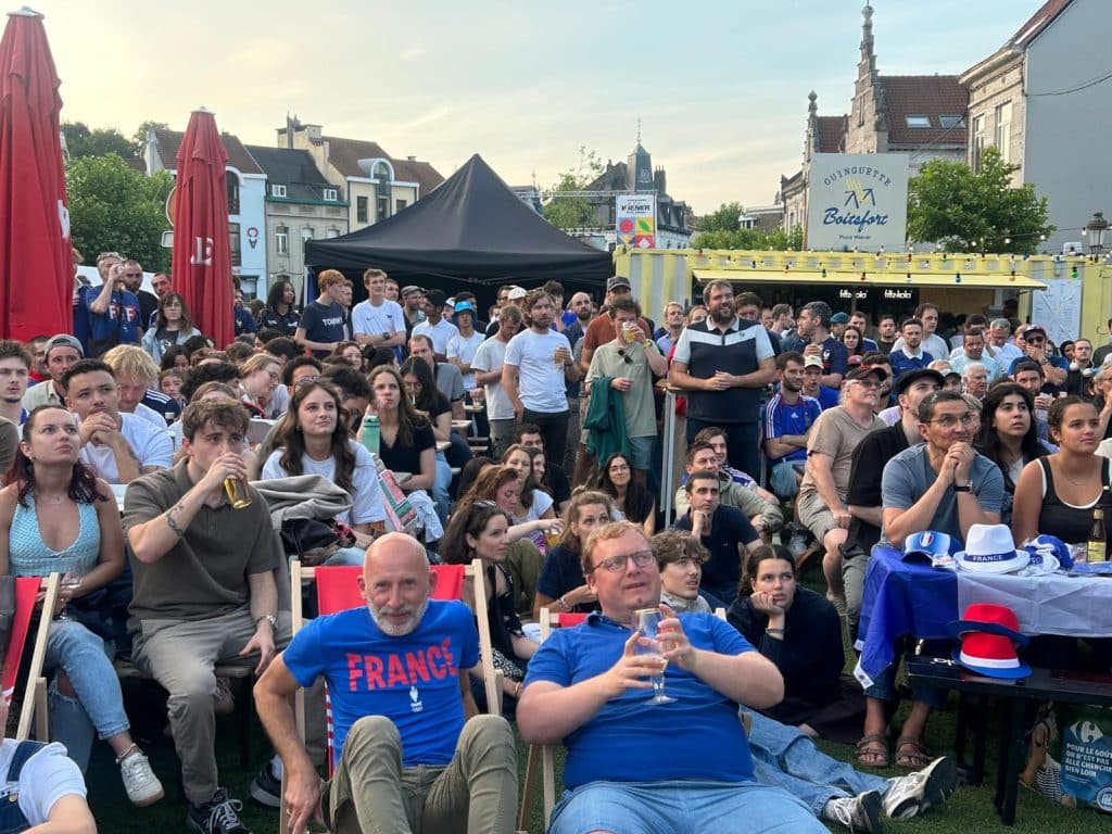 À Bruxelles, l'Union des Français de Belgique organise sa fan zone ©UFB