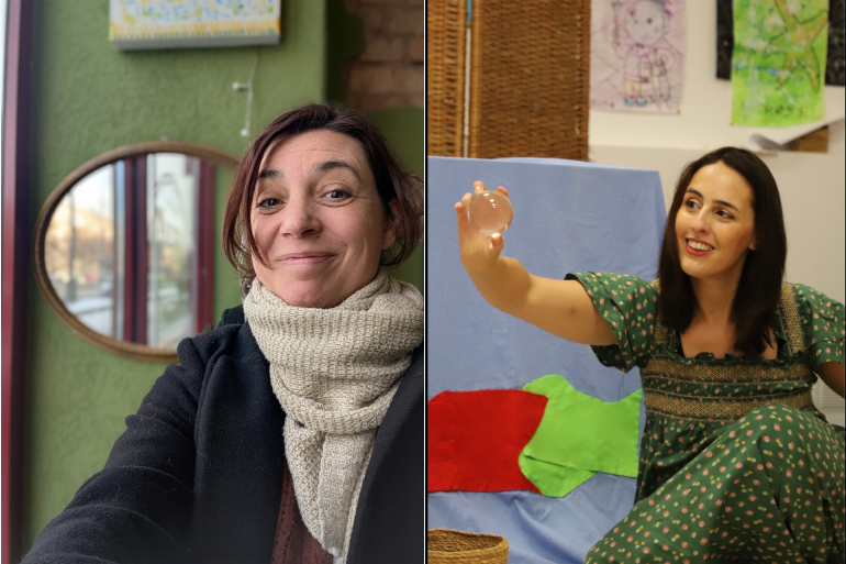 H&eacute;l&eacute;na Thuillier, pr&eacute;sidente de Mozaik Cultural et Typhaine, actrice de Soffio, l'&eacute;cho des livres oubli&eacute;s barcelone