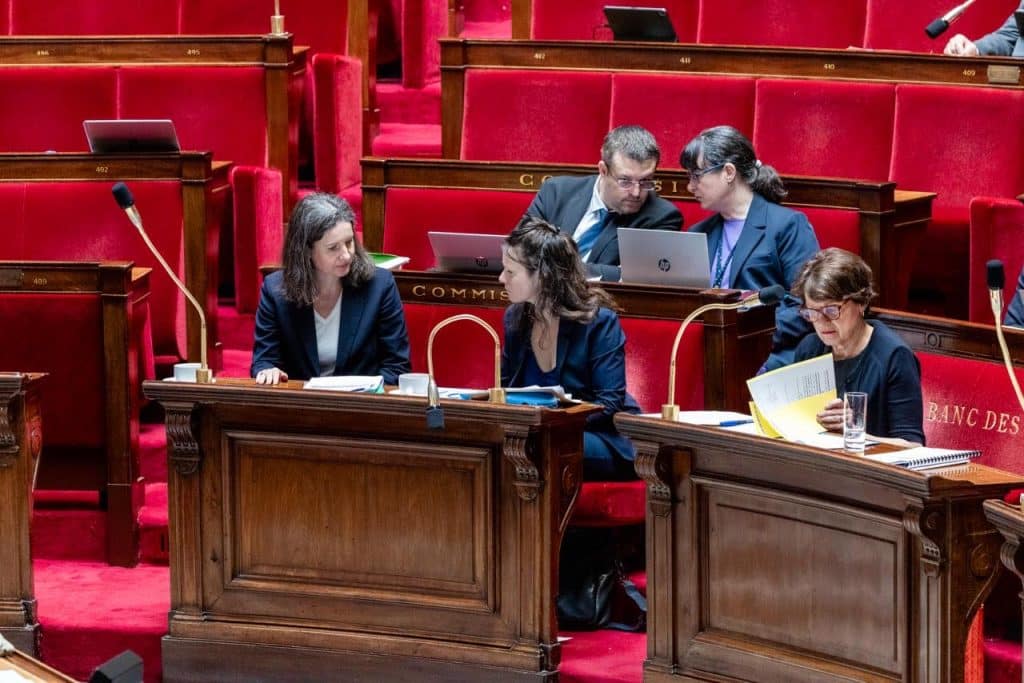 Nathalie Coggia d&eacute;put&eacute;e des Fran&ccedil;ais de l'&eacute;tranger de la 5&egrave;me circonscription dans l'h&eacute;micycle de l'Assembl&eacute;e nationale