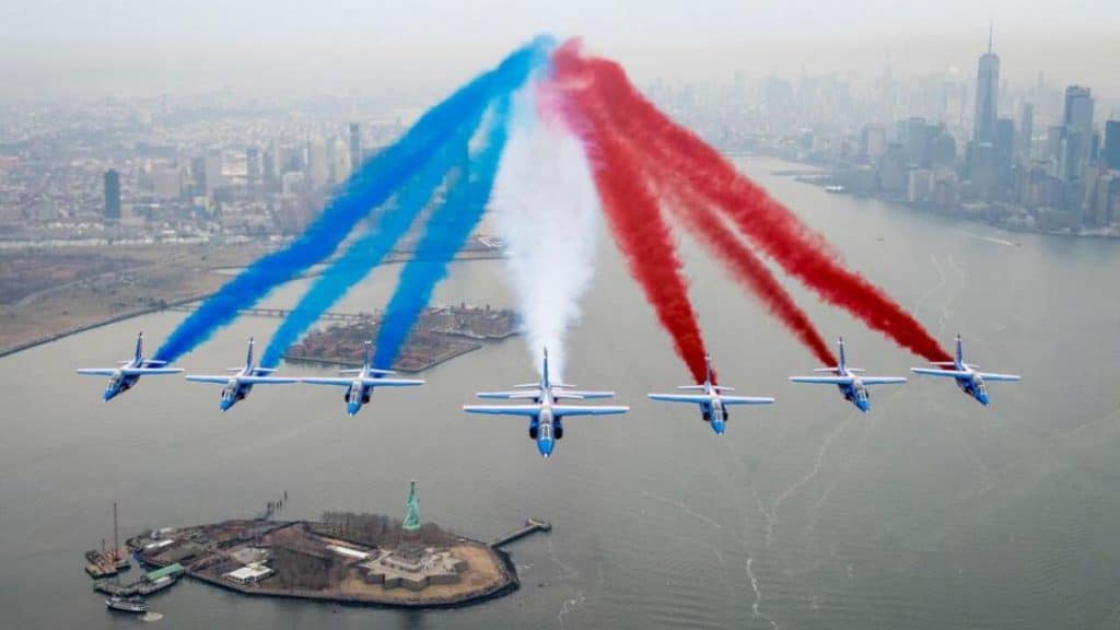 Patrouille de France New York le 9 juin 2026