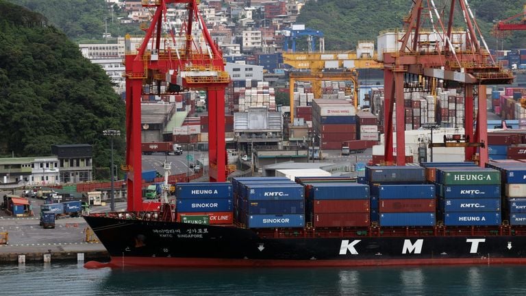 Quai de d&eacute;chargement &agrave; Ta&iuml;wan en 2024