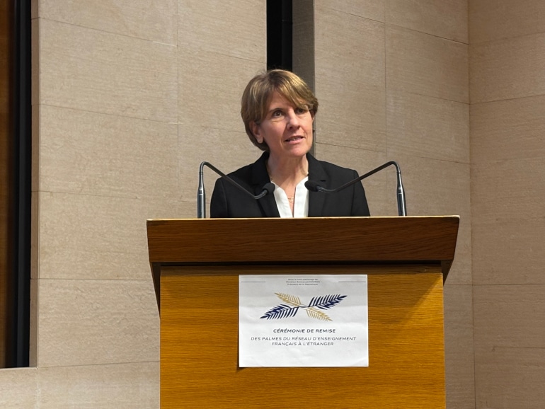 Samantha Cazebonne, sénatrice des Français établis hors de France, initiatrice des palmes de l'EFE