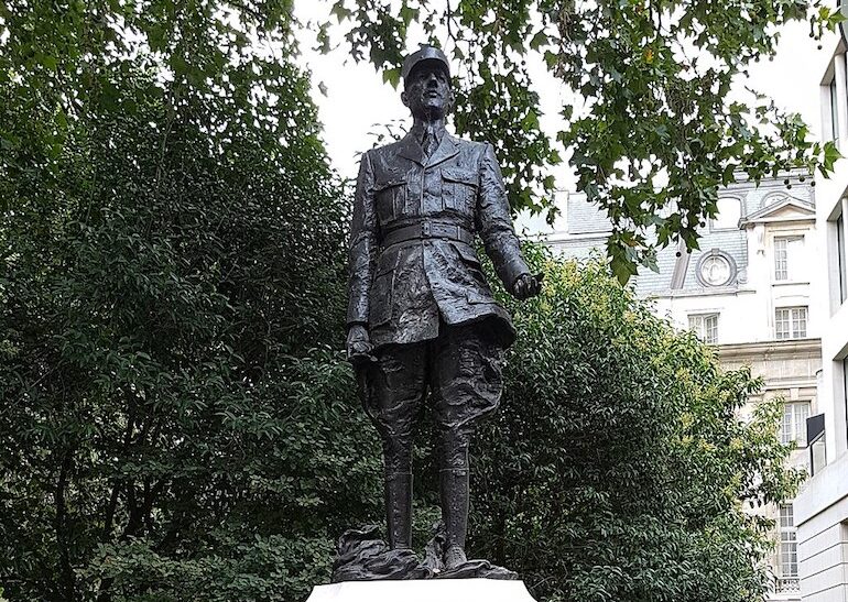 Statue G&eacute;n&eacute;ral de Gaulle &agrave; Londres