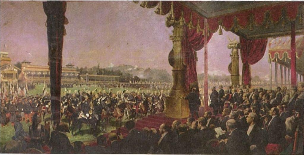 Ed. DETAILLE. La revue de Longchamp. 14 juillet 1880 &copy; Mus&eacute;e de l&rsquo;Arm&eacute;e Paris