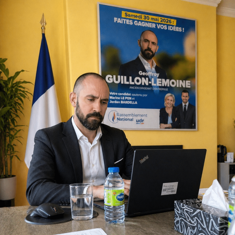 Geoffroy Guillon-Lemoine, conseiller des Français de l’étranger pour la circonscription de Québec, élu avec le soutien du Rassemblement national