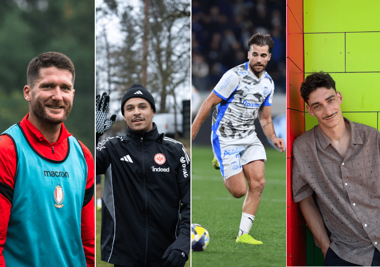 Thomas Henry, footballeur du Standard de Liège - Jean Mattéo Bahoya, joueur de l'Eintracht Frankfurt Fußball AG - Gaëtan Weissbeck, evolue à Chypre à l'Apollon Limassol - Maxime Soulas qui évolue au Danemark