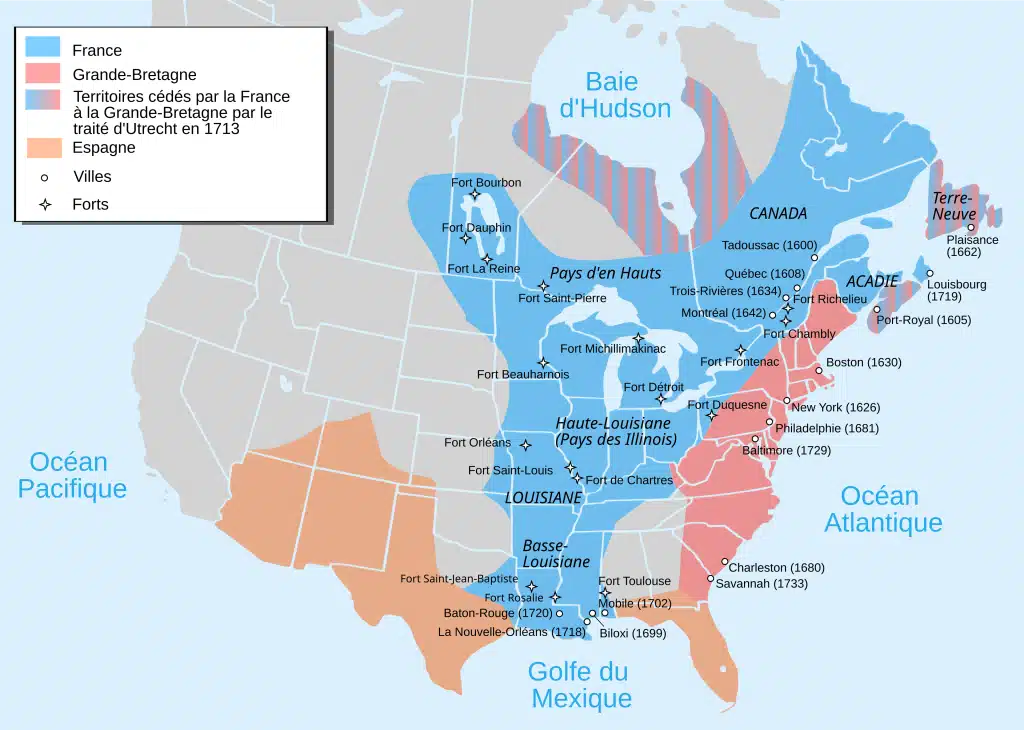 Carte de la Nouvelle-France
