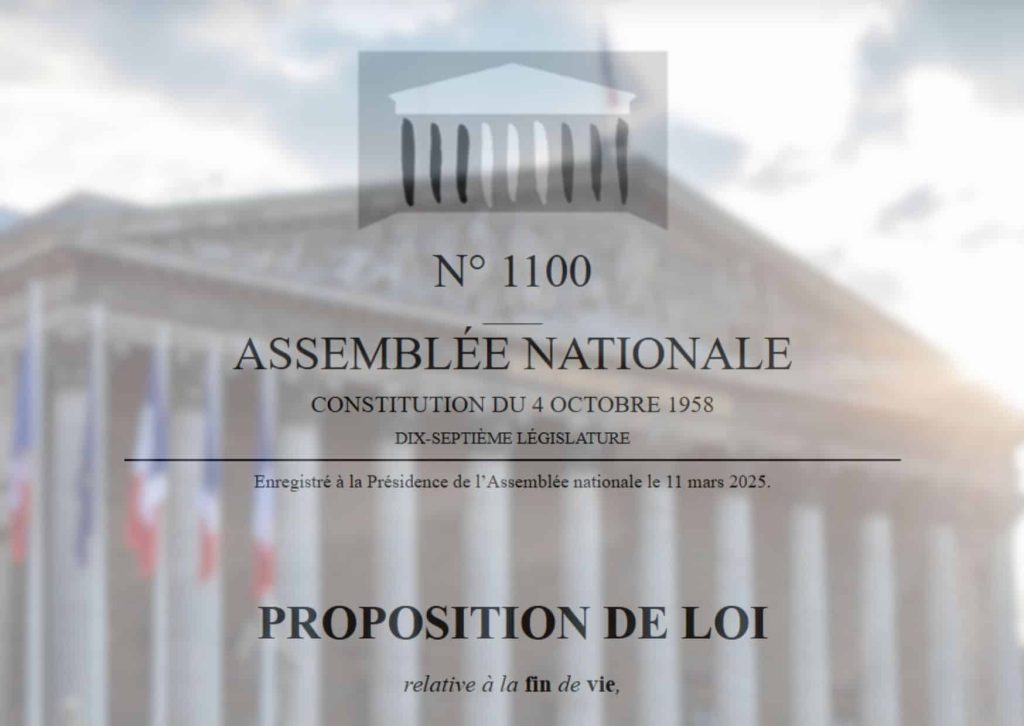 Proposition de loi relative à la fin de vie
