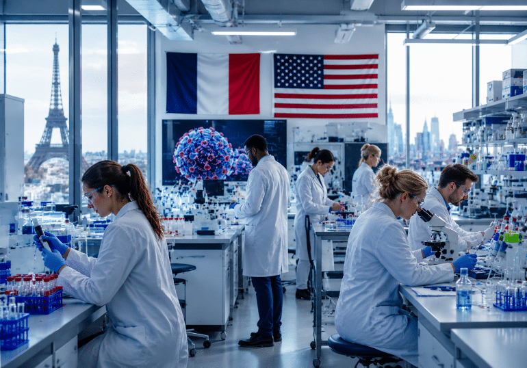 Cooperation de recherche France Etats Unis sur le VIH, photo d'illustration