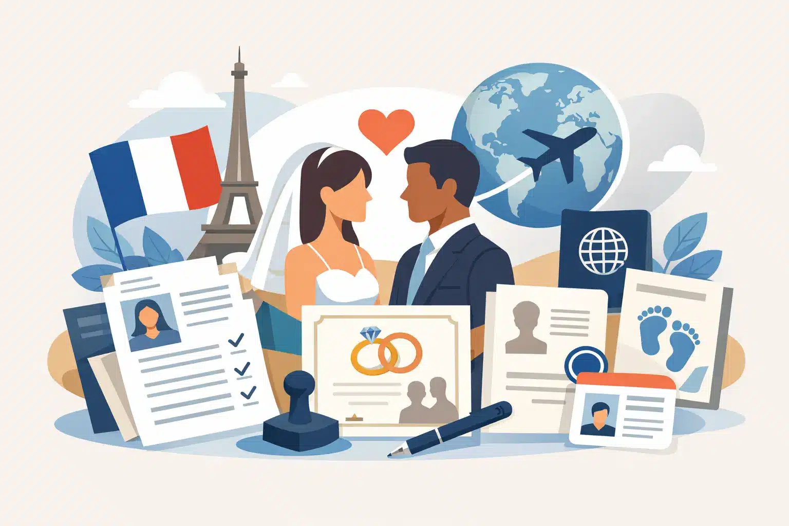 Documents indispensables mariage franco-étranger
