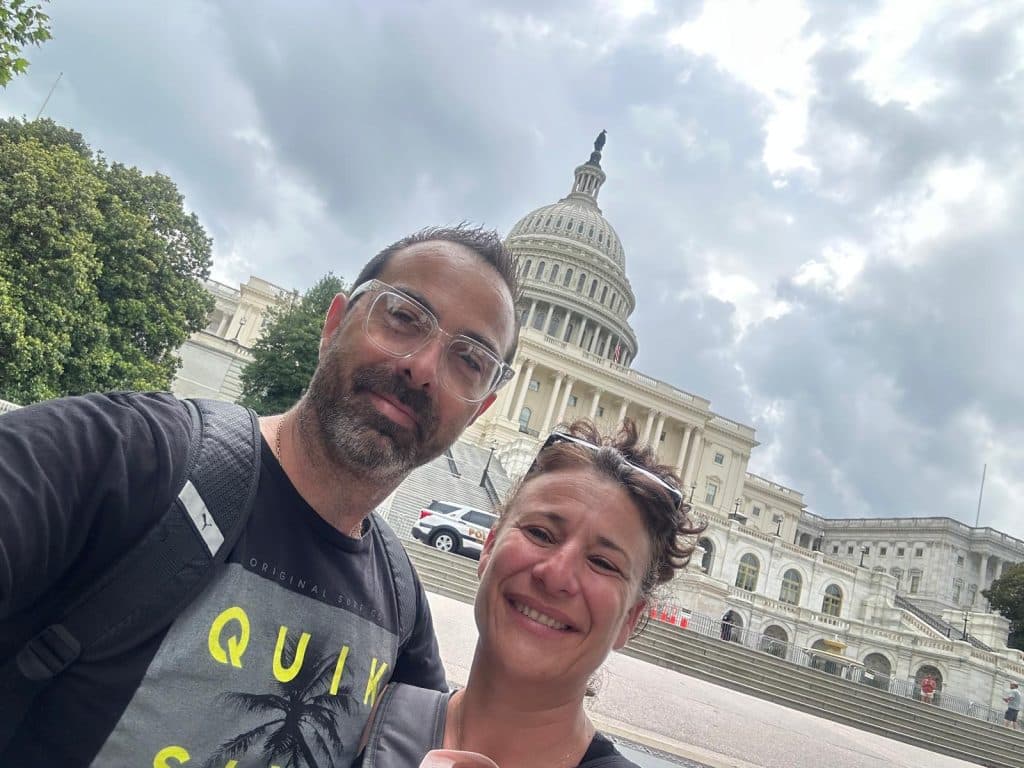 Jacques et son épouse Céline à Washington D.C