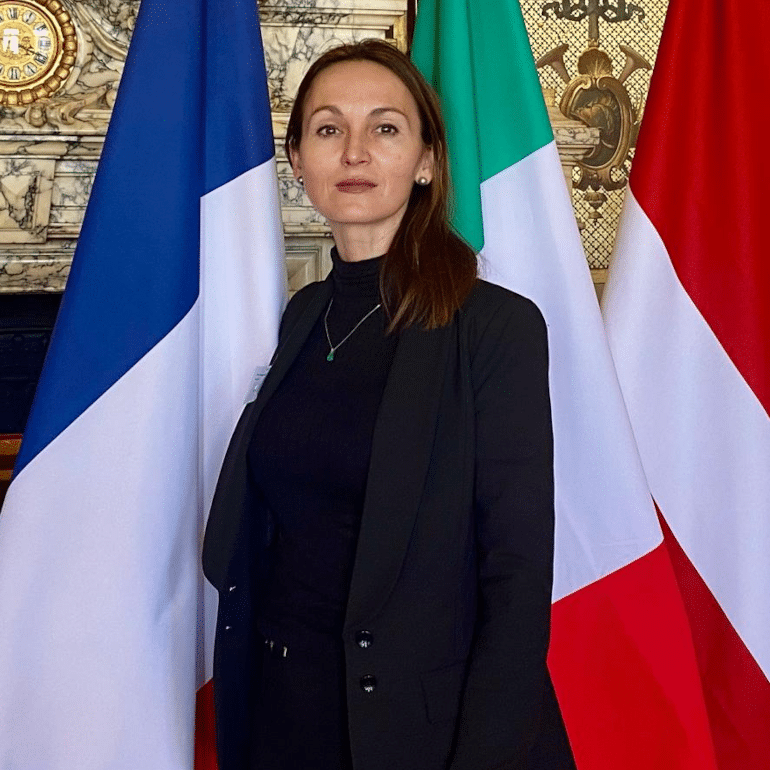 Marianna Rocher, candidate tête de liste du Rassemblement national aux élections sénatoriales des Français de l’étranger