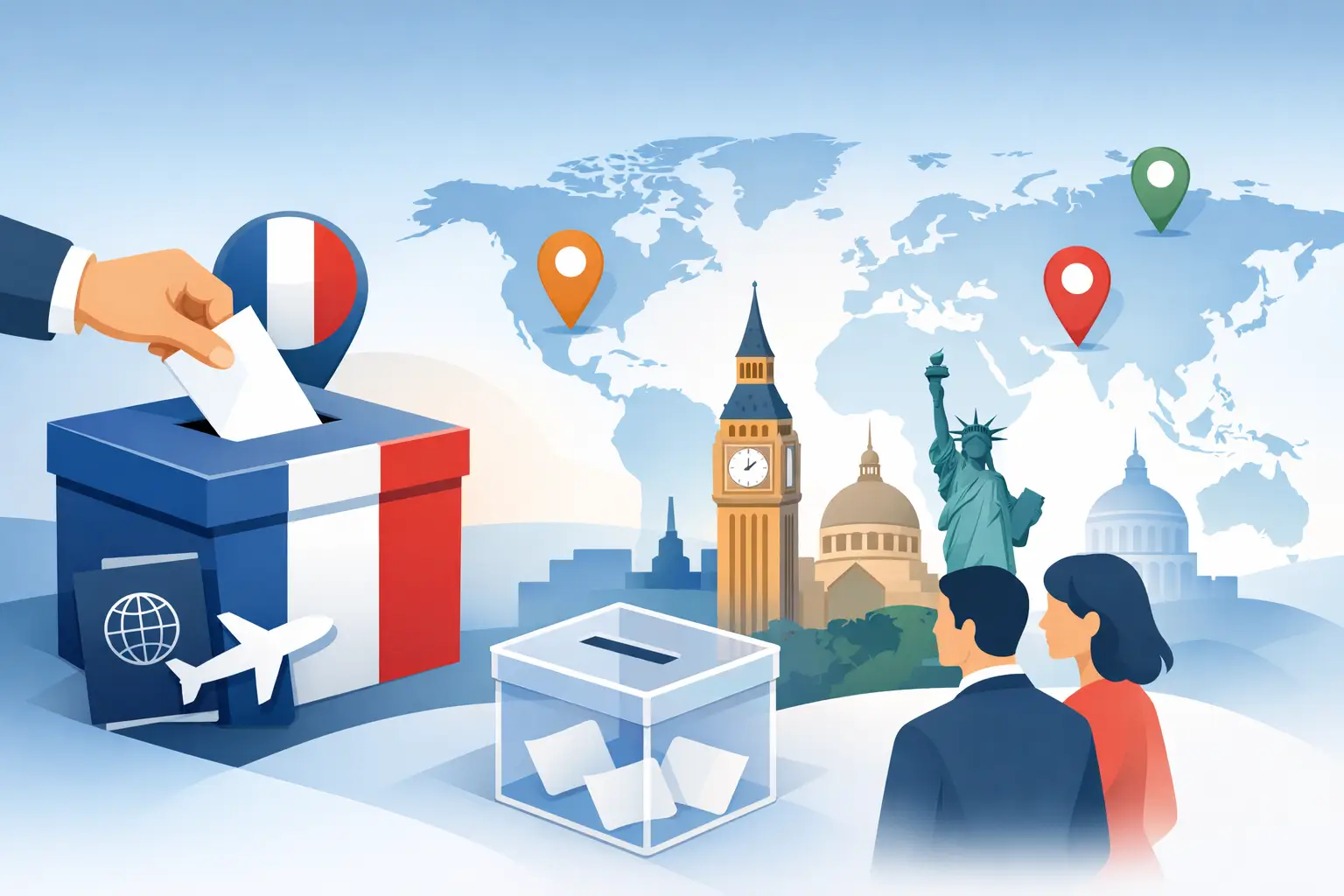 Où voter hors France selon chaque élection ?