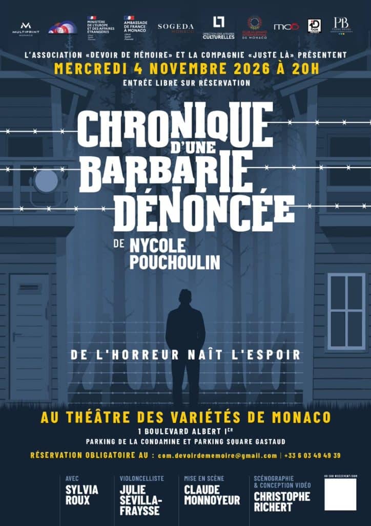 Affiche de la pièce de théâtre Chronique dune barbarie annoncée