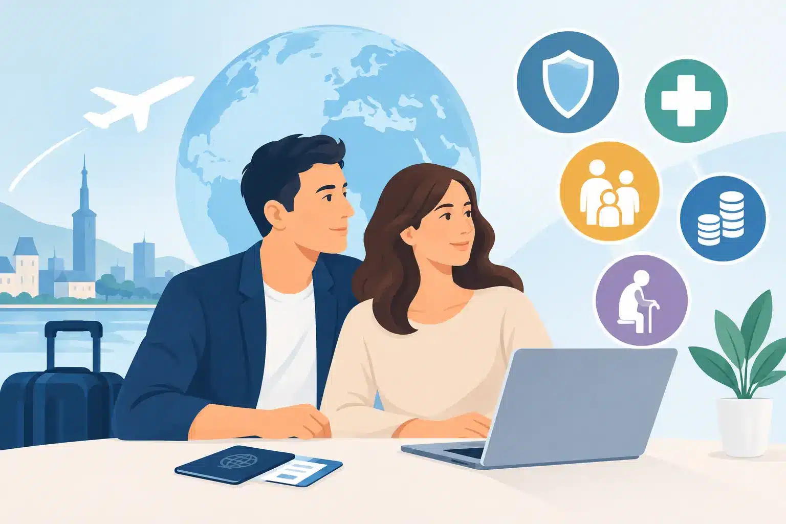 Droits sociaux du conjoint expatrié : que vérifier ?