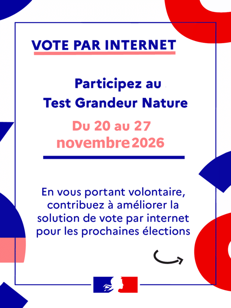 Novembre 2026, test grandeur nature du vote par internet