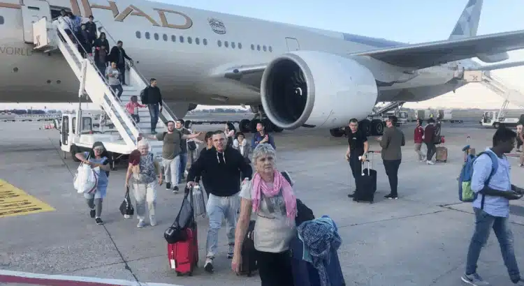 Fran&ccedil;ais rapatri&eacute;s le 07 mars &agrave; Paris