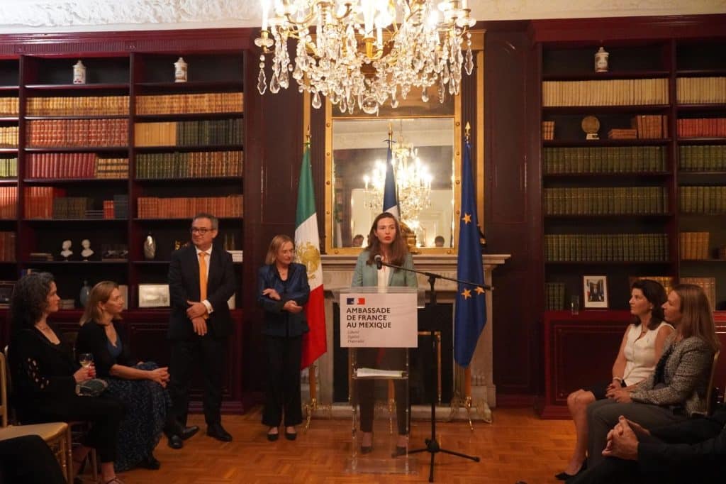 Sophie Briante Guillemont, candidate tête de liste ASFE élections sénatoriales Français de l'étranger, en déplacement au Mexique