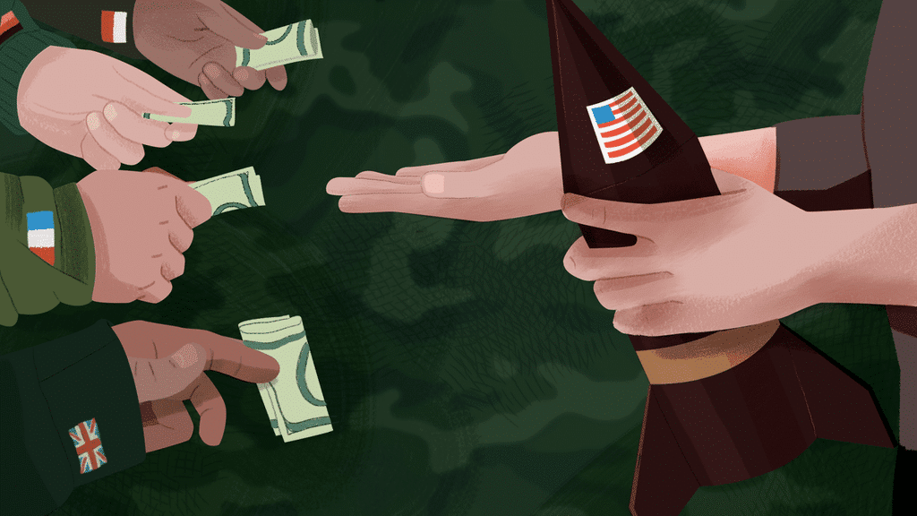 Image illustration - d&eacute;pendance militaro-financi&egrave;re aux USA 