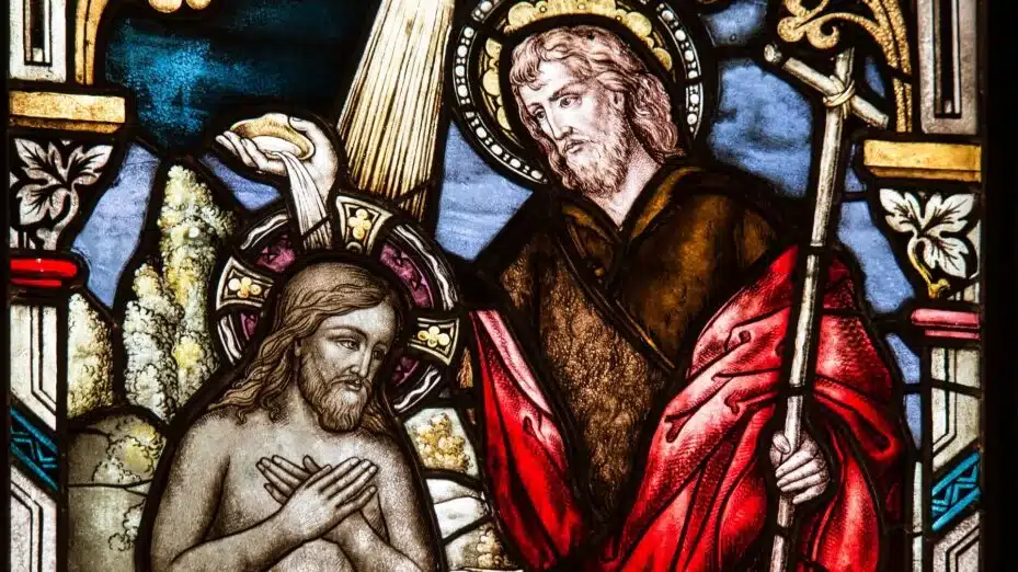 Bapt&ecirc;me de J&eacute;sus par Jean-Baptiste dans le fleuve Jourdain