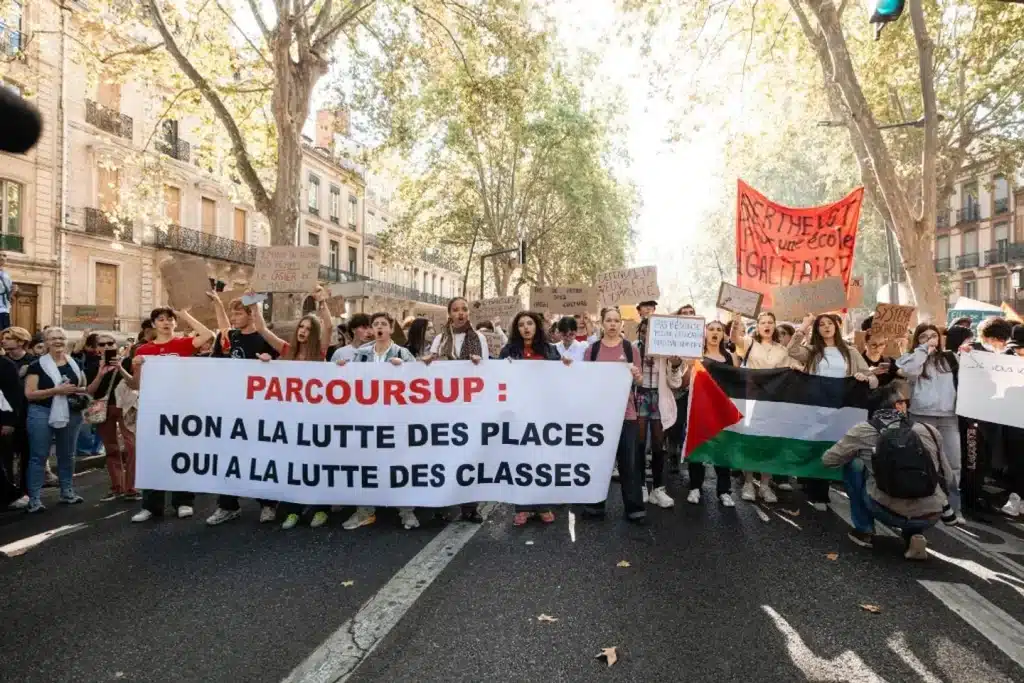 Lors d’une manifestation lycéenne à Toulouse, le 6 octobre