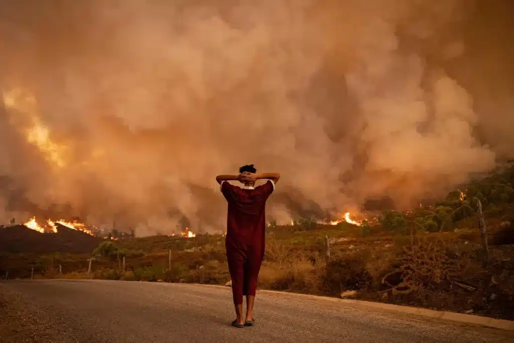 Le 15 août 2022, des incendies dévastateurs dans le nord du Maroc