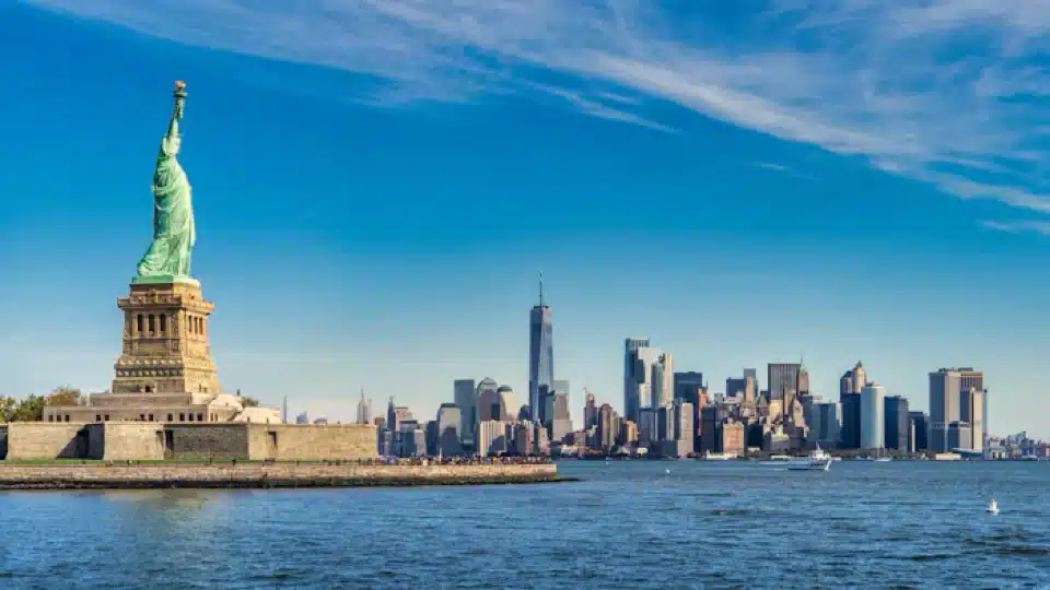 Statue de la Liberté et Manhattan