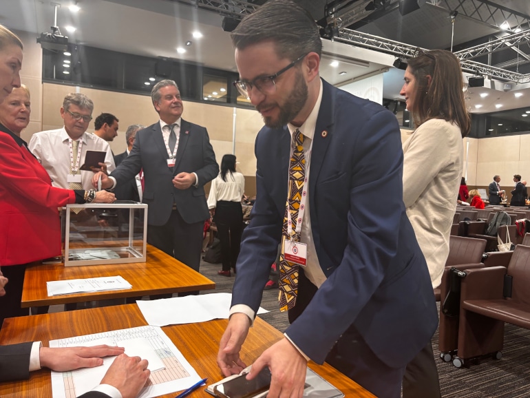 Baptiste Heintz, président de l’AFE au moment du vote