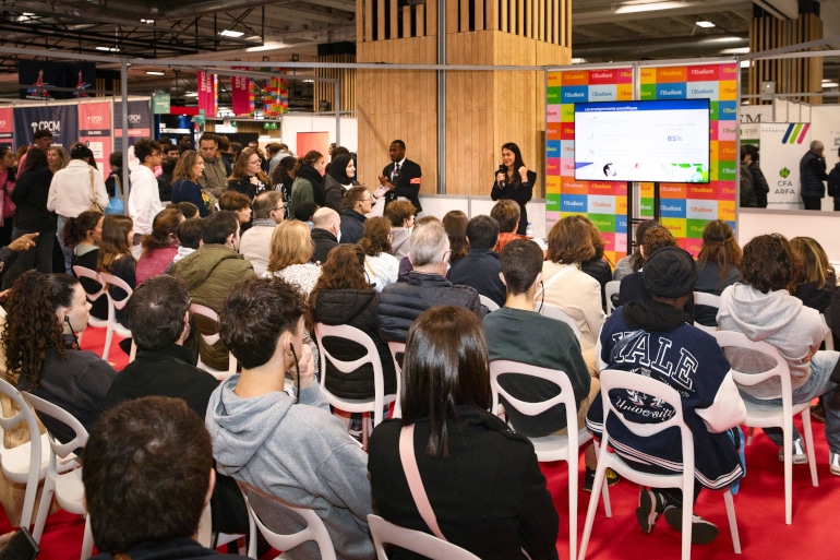 Conf&eacute;rence lors de l'&eacute;dition 2025 du Salon &Eacute;tudier &agrave; l'&eacute;tranger
