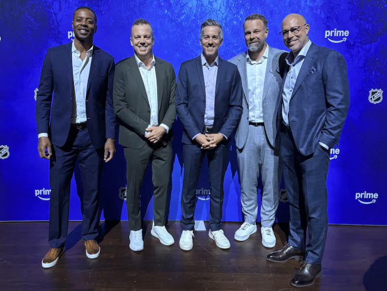 Jean-Luc Grand-Pierre, Maxime Lalonde, Micha&euml;l Roy, Guillaume Latendresse et Jean-S&eacute;bastien Gigu&egrave;re