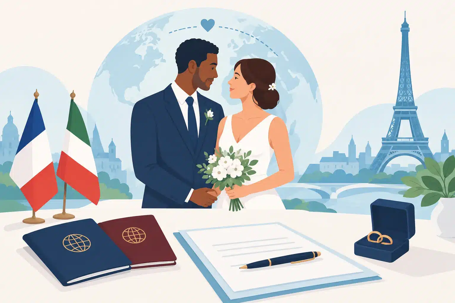 Guide mariage français étranger et démarches