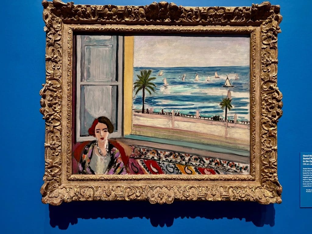 Henri Matisse, femme devant la M&eacute;diterran&eacute;e