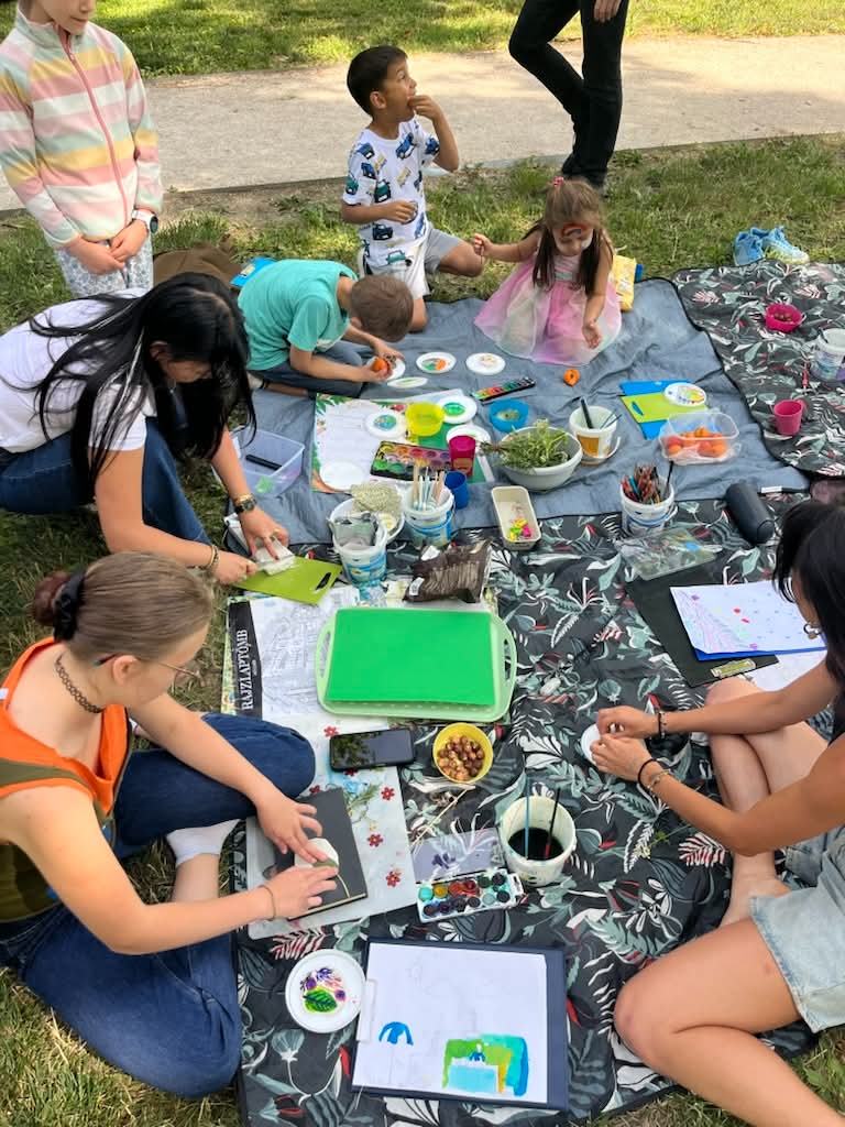 Un pique nique du dimanche organisé par lassociation Les Petits Mousquetaires à Budapest