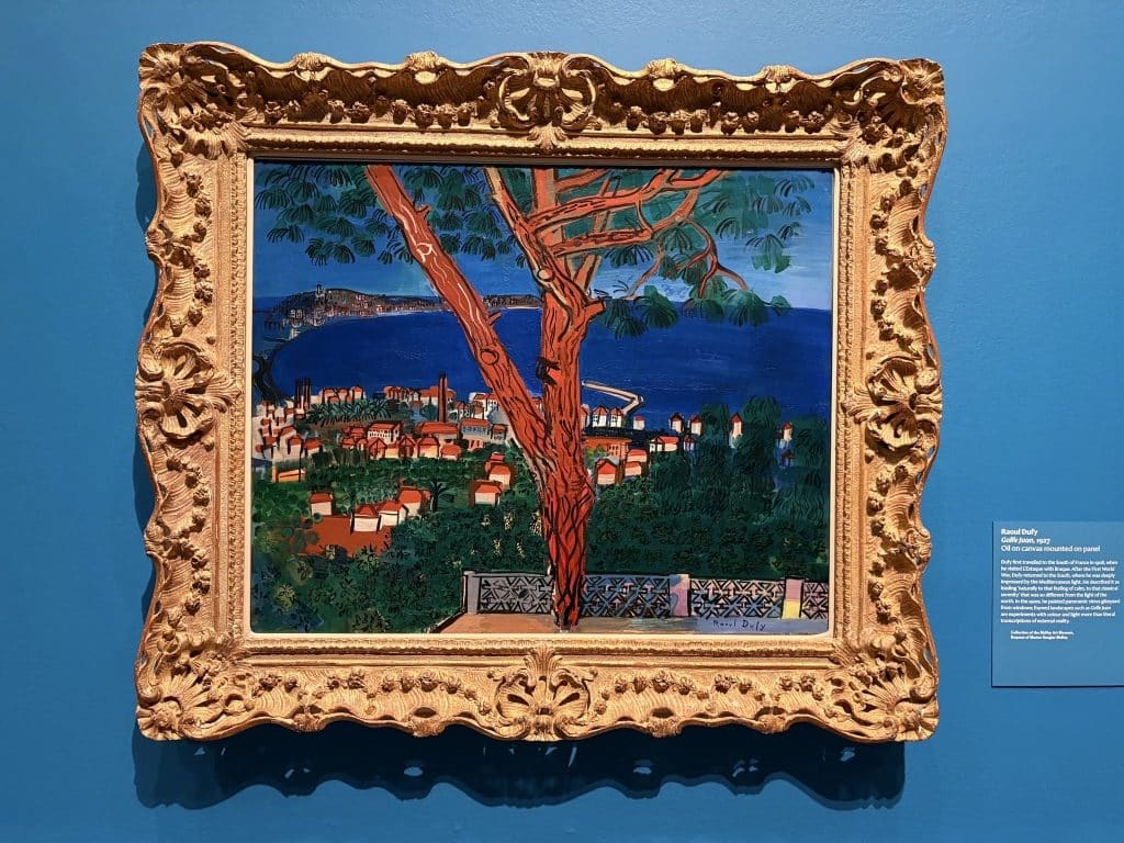 Raoul Dufy, &laquo; Golfe Juan &raquo;, 1927, pr&eacute;sent&eacute; dans l&rsquo;exposition &laquo; Painting the French Riviera &raquo;