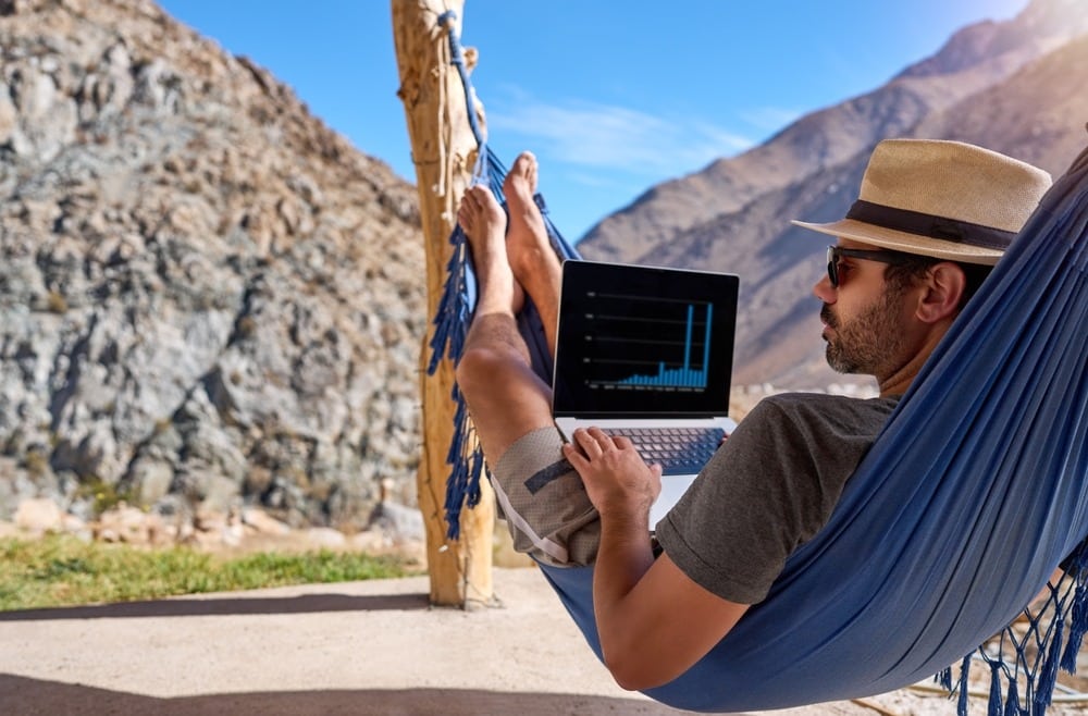 Digital nomads, image d'illustration