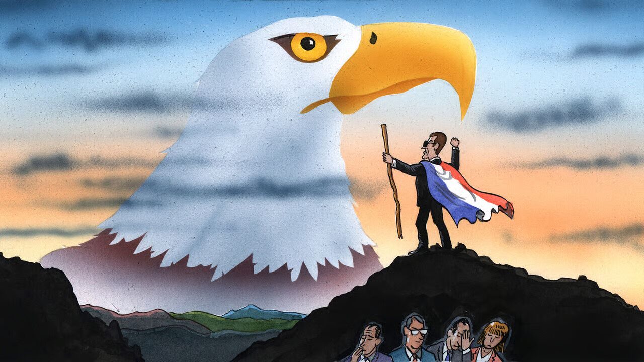 Illustration de Peter Schrank de l'article "The Economist" du 18 f&eacute;vrier 2026 &copy;The Economist