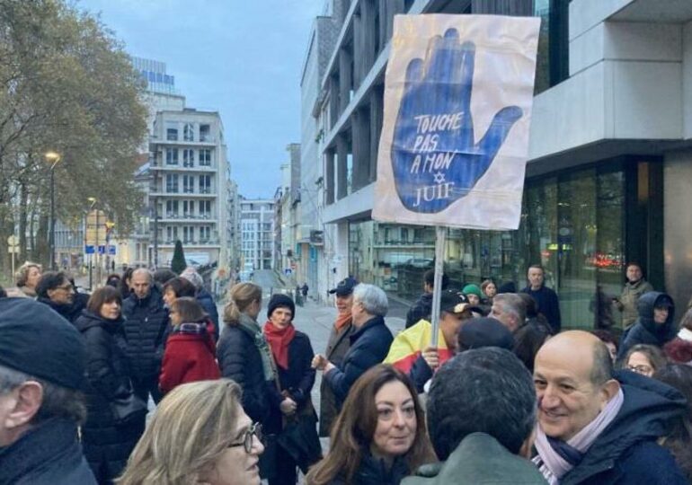 Marche contre l’antisémitisme : les Français de l’étranger mobilisés à Bruxelles 